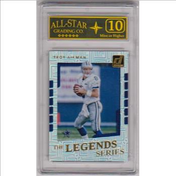 Graded 10 - Troy Aikman 2017 Donruss The Legends Series #7 Card