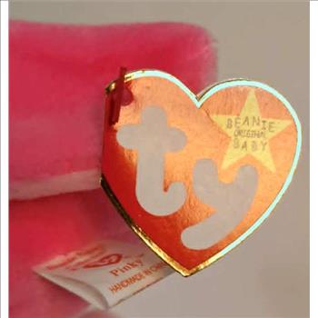 1995 Ty Beanie Baby PINKY THE FLAMINGO - With Original Tags