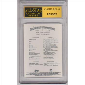 Graded 10 - Lou Gehrig 2025 Topps Allen & Ginter #6 Card