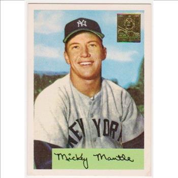 Mickey Mantle 1954 Bowman #65 Commemorative Card - 1996 Topps #4 of 19 Insert Card