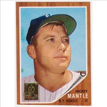 Mickey Mantle 1962 Topps #200 Commemorative Card - 1996 Topps #12 of 19 Insert Card