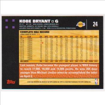 Kobe Bryant 2007-08 Topps #24 Card