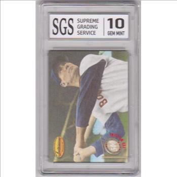  Graded Gem Mint 10 - Ted Williams 1994 Ted Williams RED VERSION 500 Home Run Club #5C8 Card