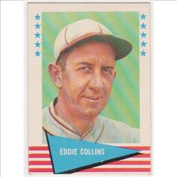 1961 Fleer Eddie Collins #16 Card - HOF'er