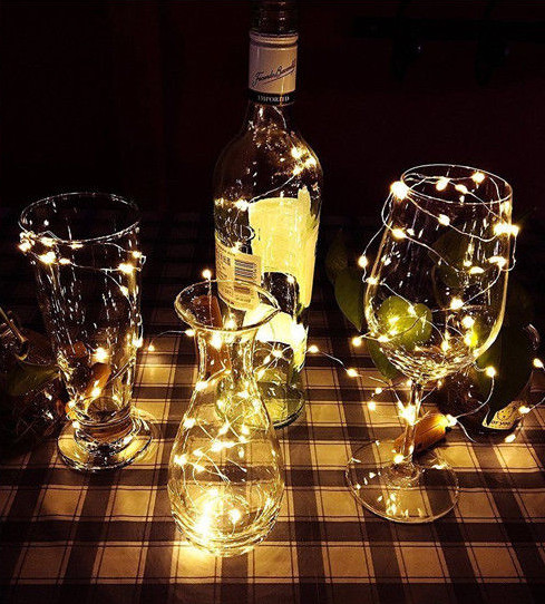 (4X) Cork LED Light String