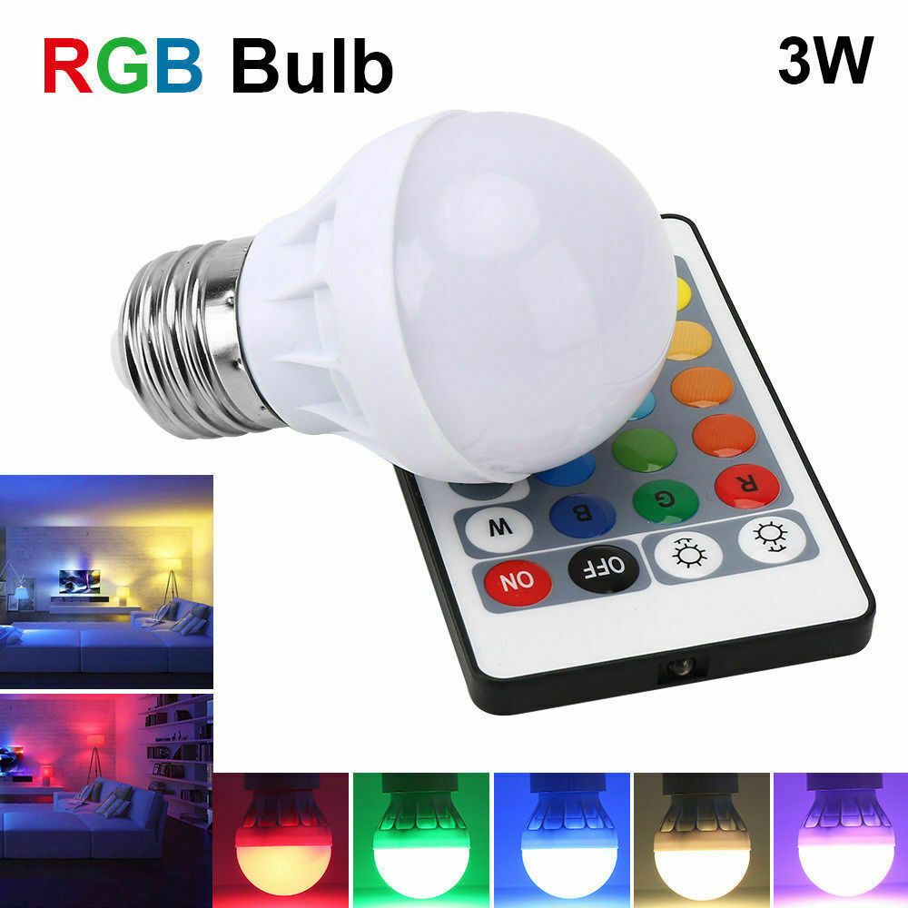 ColorChanging Light Bulb w/Wireless Remote Control Property Room