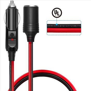 12V Cigarette Lighter Extension Cord (6 ft)