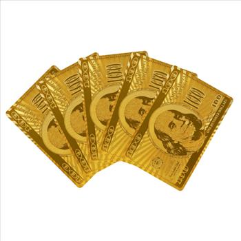 24K Gold Foil Plated Playing Cards