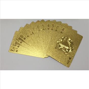 24K Gold Foil Plated Playing Cards