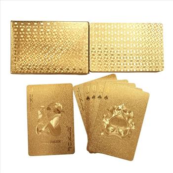 24K Gold Foil Plated Playing Cards