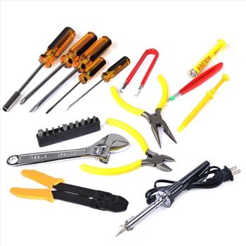 25-Piece Electronics & Hand Tool Kit
