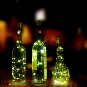 (2X) Cork LED Light String