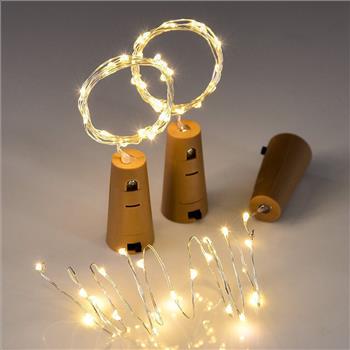 (2X) Cork LED Light String