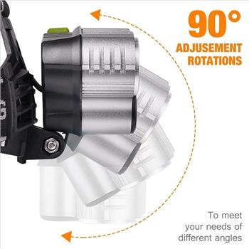 35000 Lumen 5X LED Torch Headlamp