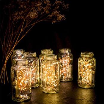 (4X) Copper LED String Lights
