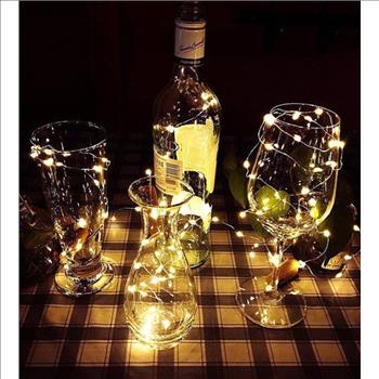 (4X) Cork LED Light String