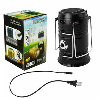 6 LED Collapsible Solar Camping Lantern / Flashlight