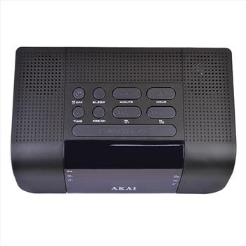 Akai FM PLL Alarm Clock Radio w/Fast Charging USB Port