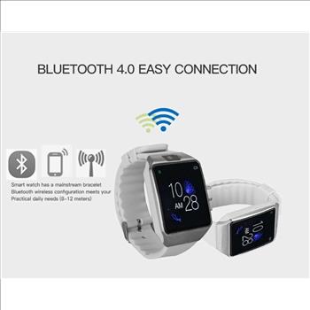 Bluetooth Wrist Phone Smartwatch - White