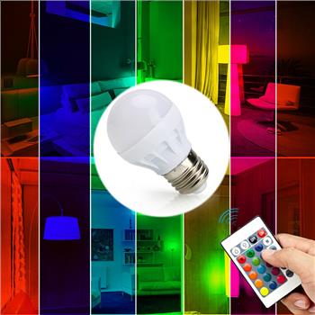 Color-Changing Light Bulb w/Wireless Remote Control