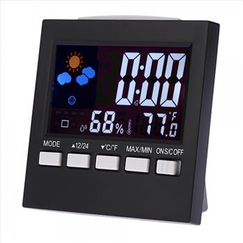 Digital LCD Thermometer & Hydrometer Alarm Clock