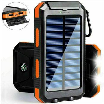 Dual USB Solar Powered Bank