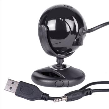 GearHead Plug-n-Play USB 2.0 Webcam for PC w/Built-in Microphone