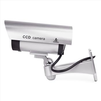 Indoor/Outdoor Dummy IR Camera w/Red Blinking Light