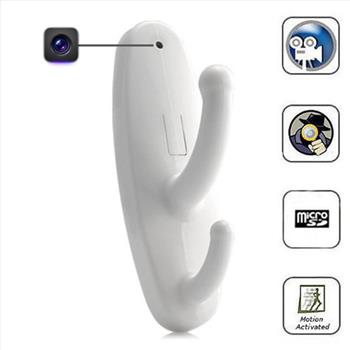 Motion Detection Spy Clothes Hook Hidden Camera