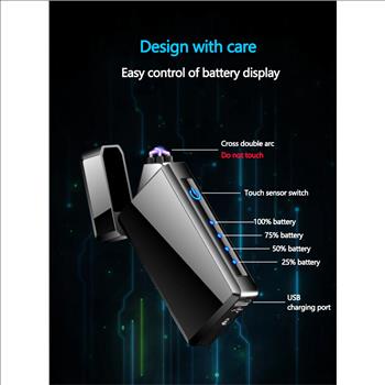 Rechargeable Dual-Arc Lighter