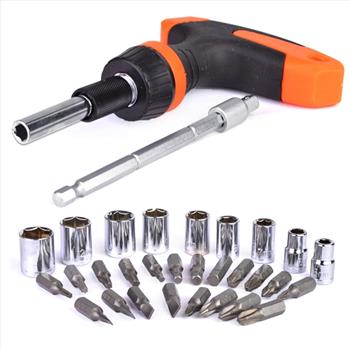 T-Handle Ratchet Screwdriver Set