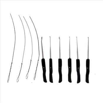 Transparent Practice Padlock w/ Lock Pick Set
