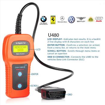 U480 CAN OBDII Car Diagnostic Scanner