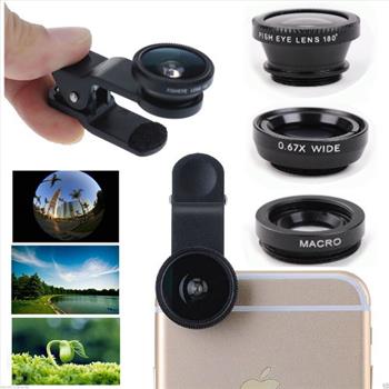 Universal 3in1 Fisheye Wide Macro Lens Kit