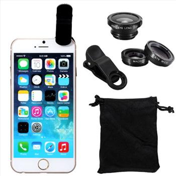 Universal 3in1 Fisheye Wide Macro Lens Kit
