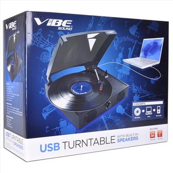 USB Turntable/Vinyl Archiver w/Built-in Speakers