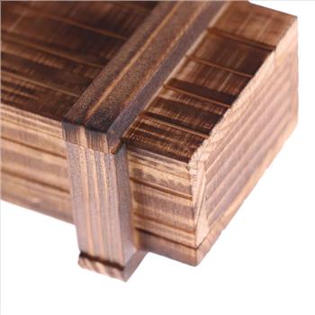 Vintage-Looking Wooden Puzzle Box
