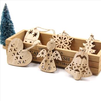 Wooden Ornament 12-Pack