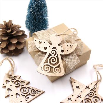 Wooden Ornament 12-Pack