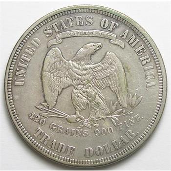 Genuine 1876 Silver Trade Dollar - Tough To Find