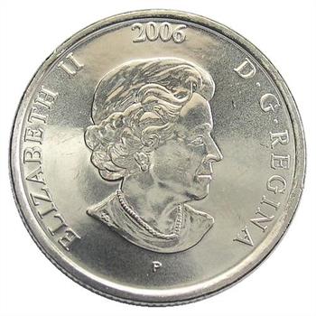 Limited Edition GEM Uncirculated 2006-P Canada Breast Cancer Quarter - Pink Ribbon Design