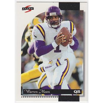 1996 Score #32 Warren Moon Football Card - Hall Of Famer