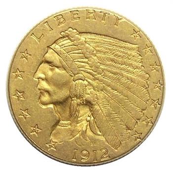 1912 U.S. $2.50 Gold Indian Quarter Eagle - Tough To Find