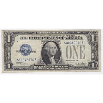 1928-A Funnyback $1 Blue Seal Silver Certificate