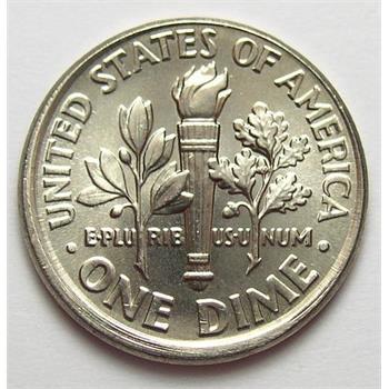 2012-P Off Center Broadstruck Error Roosevelt Dime - Partially Reeded Edge