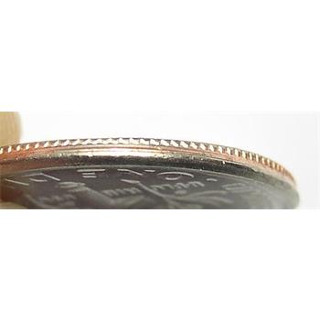 2012-P Off Center Broadstruck Error Roosevelt Dime - Partially Reeded Edge