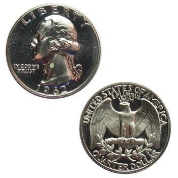 1962 Silver Proof Washington Quarter