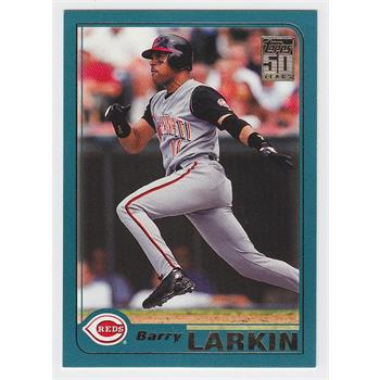 2000 Topps #195 Barry Larkin Baseball Card - Hall Of Famer
