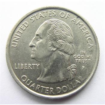 Rare Mint Error - Broadstrike Off Center  2000-P Massachusetts State Quarter with Thick Planchet