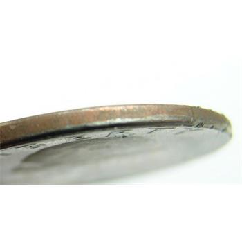 Rare Mint Error Off Center Broadstruck 1991-P Washington Quarter, Missing Reeded Edge